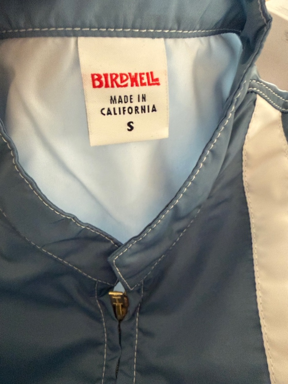 BIRDWELL Beach Britches NWT Racing Jacket 25 in Federal Blue with Racing Stripes - Picture 8 of 8